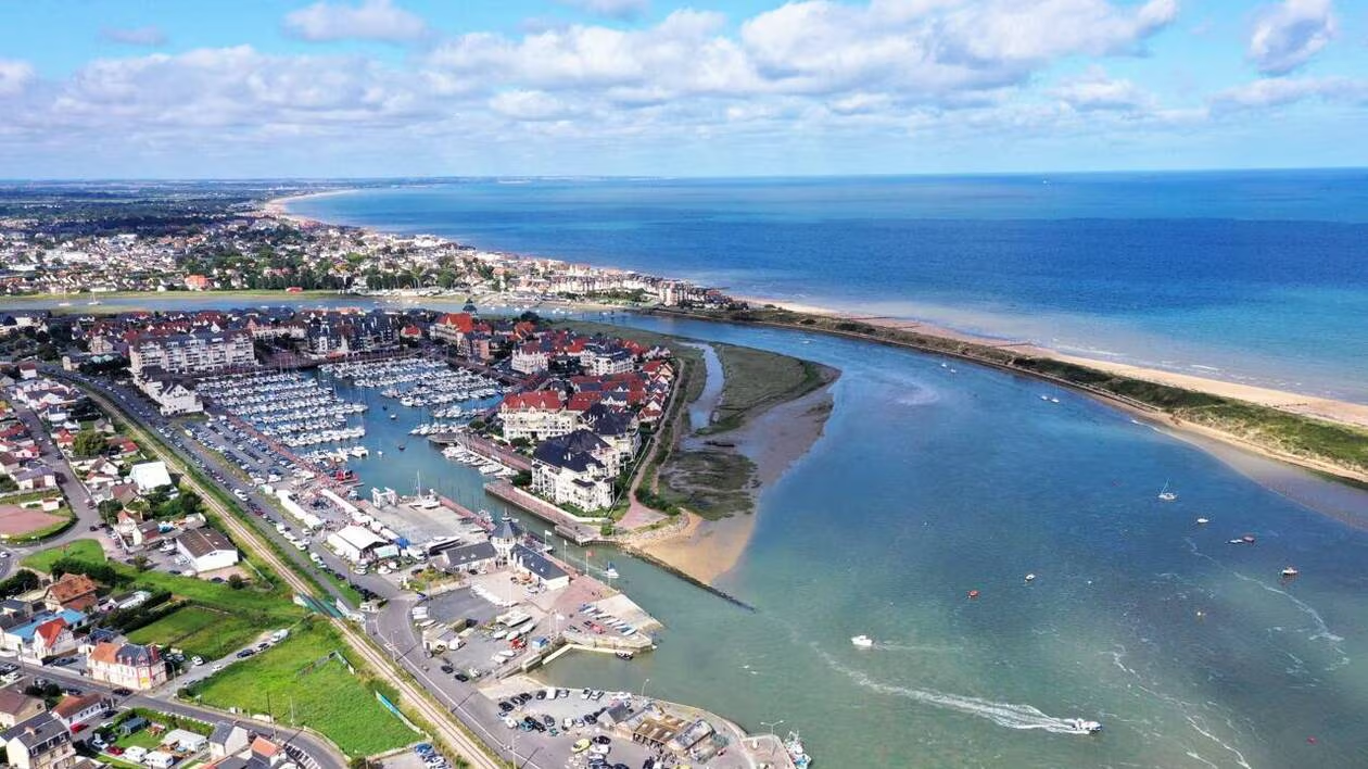 Vue aérienne de Houlgate